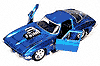 Show product details for Jada Toys Bigtime Muscle - Chevy Corvette Stingray Hard Top w/ Engine Blower (1963, 1:24, Asstd.) 91616PD