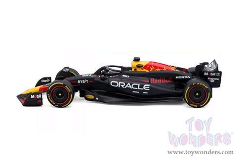 Bburago Formula Racing - 36-Pack Oracle Red Bull Racing RB20 Sidekick Formula One F1 (2024) with Power Wing (1/43 scale diecast model car, Black) 01933-RBULL