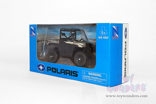 New Ray - Mini Polaris Ranger XP1000 EPS (4", diecast model car, Black/Beige) 07353