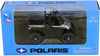 New Ray - Mini Polaris Ranger XP1000 EPS (4", diecast model car, Black/Beige) 07353; 