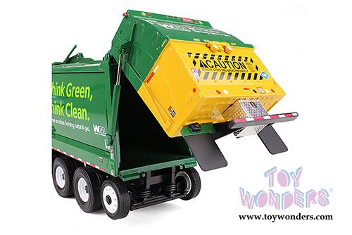 First Gear Waste Management - Mack TerraPro with Heil Half/Pack Freedom Front End Loader with CNG Tailgate including Bin (1/34 scale diecast model car, White) 10-4006