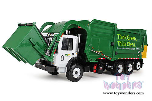 First Gear Waste Management - Mack TerraPro with Heil Half/Pack Freedom Front End Loader with CNG Tailgate including Bin (1/34 scale diecast model car, White) 10-4006