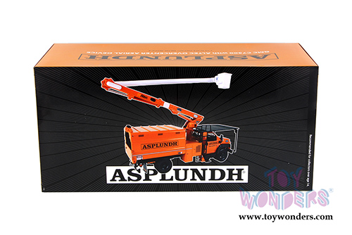 First Gear Asplundh - GMC C7500 with Altec Overcenter Aerial Device Truck (1/34 scale diecast model car, Orange) 10-4023