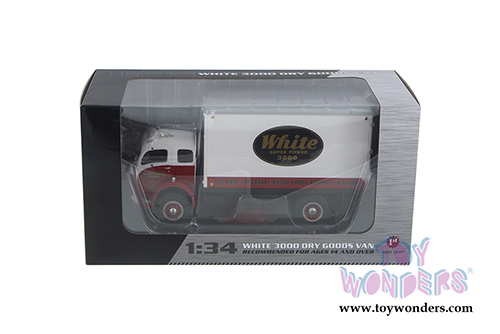 First Gear - White® 3000 Dry Goods Van (1953, 1/34 scale diecast model car, White/Red) 10-4084