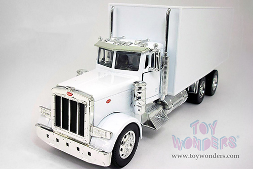 New Ray - Long Hauler Peterbilt&reg; 379 Box Truck (1/32, diecast model car, White) 10243