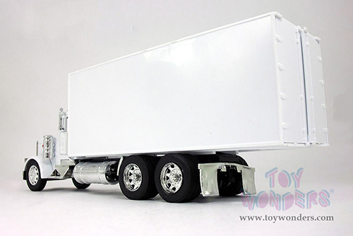 New Ray - Long Hauler Peterbilt&reg; 379 Box Truck (1/32, diecast model car, White) 10243