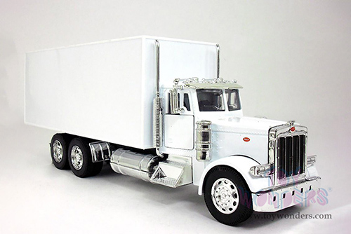 New Ray - Long Hauler Peterbilt&reg; 379 Box Truck (1/32, diecast model car, White) 10243