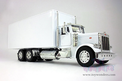 New Ray - Long Hauler Peterbilt&reg; 379 Box Truck (1/32, diecast model car, White) 10243
