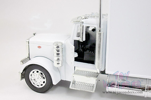 New Ray - Long Hauler Peterbilt&reg; 379 Box Truck (1/32, diecast model car, White) 10243