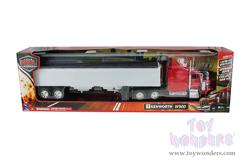 New Ray - Long Haul Trucker | Kenworth&reg; W900 Grain Hauler (1/32, scale diecast model car, White/Red Cab) 10773