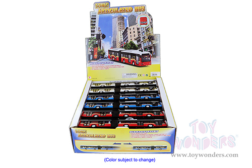 Sonic Articulated Bus with Sounds and Lights (11.5" diecast model car, Asstd.) 1100