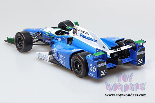 Greenlight - 2017 Indianapolis 500 Champion #26 Takuma Sato / Andretti Autosport, Ruoff Home Mortgage (2017, 1/18 scale diecast model car, Blue/White) 11020