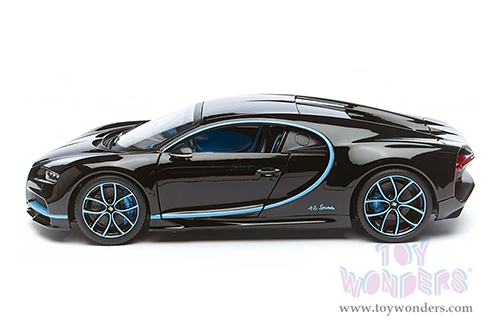 BBurago - Bugatti Chiron Hardtop (2016, 1/18 scale diecast model car, Black) 11040BK