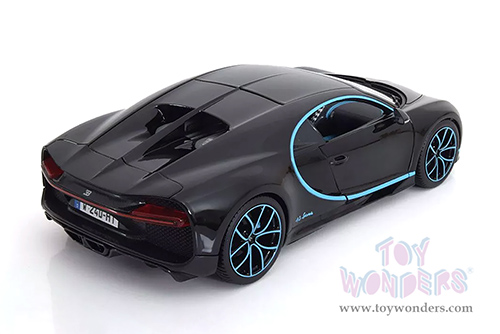BBurago - Bugatti Chiron Hardtop (2016, 1/18 scale diecast model car, Black) 11040BK