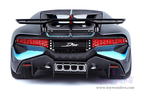 BBurago - Bugatti Divo Hardtop (1/18 scale diecast model car, Blue/Matte Black) 11045BU