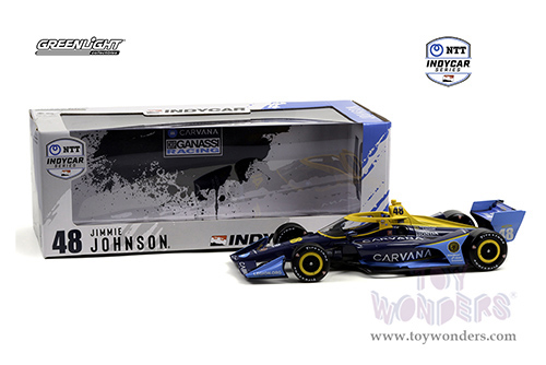 11154 Greenlight 2021 NTT IndyCar Series #48 Jimmie Johnson Chip Ganass Racing Carvana model diecast car