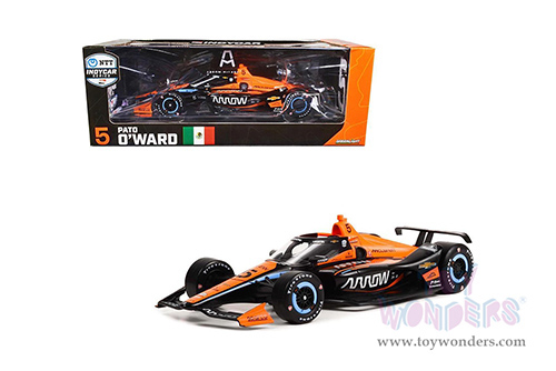 Greenlight - NTT IndyCar Series - #5 Pato O'Ward "Arrow" Arrow McLaren SP (2022, 1/18 scale diecast model car, Black/Red) 11148