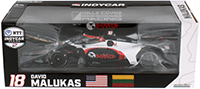 Greenlight - NTT IndyCar Series - #18 David Malukas / Dale Coyne Racing with HMD Motorsports, HMD Trucking (2022, 1/18 scale diecast model car, Black/Red) 11158
