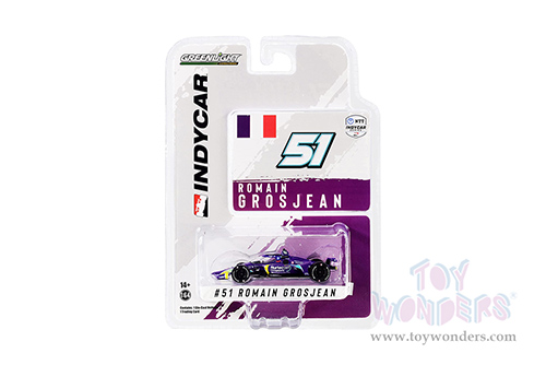 Greenlight - NTT IndyCar Series #51 Romain Grosjean / Dale Coyne Racing, Nurtec ODT (2021, 1/64 scale diecast model car, Purple) 11515/48