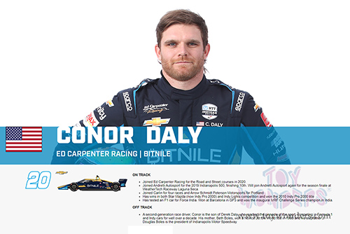 11542/48 Greenlight 2022 NTT IndyCar Series #20 Conor Daly Ed Carpenter Racing model diecast car