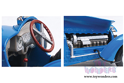 BBurago - Bugatti Type 59 (1934, 1/18 scale diecast model car, Blue) 12062BU/4