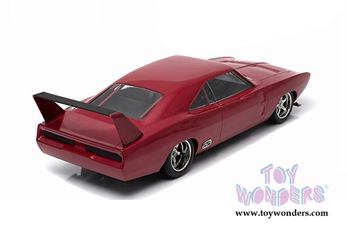 Greenlight Fast & Furious - Dom's Custom Dodge Charge Daytona Hard Top (1969, 1/18 scale diecast model car, Burgundy) 12800BB