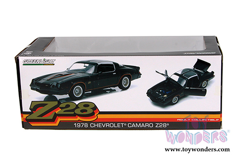 Greenlight - Chevrolet Camaro Z28 T-Top (1978, 1/18 scale diecast model car, Black) 12902