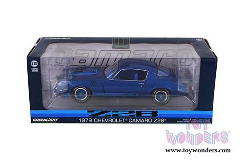 Greenlight - Chevrolet Camaro Z28 Hard Top (1979, 1/18 scale diecast model car, Blue) 12904