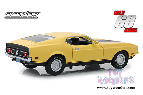 Greenlight Hollywood - Eleanor&reg; Ford Mustang Mach 1 Gone in 60 seconds (1973, 1/18 scale diecast model car, Yellow) 12910