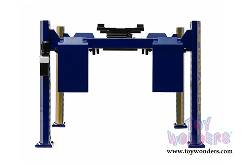 Greenlight  - Four Post Lift Chevrolet Edition (1/18 scale diecast model accessory, Blue/Gold) 12918