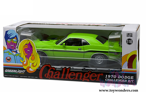 Greenlight - Dodge Challenger R/T Hemi Hard Top (1970, 1/18 scale diecast model car, Sublime Green) 12931