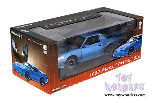 Greenlight - Pontiac Firebird GTA Hard Top (1987, 1/18 scale diecast model car, Medium Maui Blue) 12933