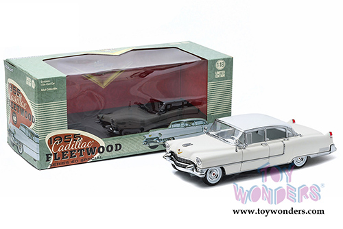 Greenlight - Cadillac Fleetwood S60 Hard Top (1955, 1/18 scale diecast model car, White) 12936