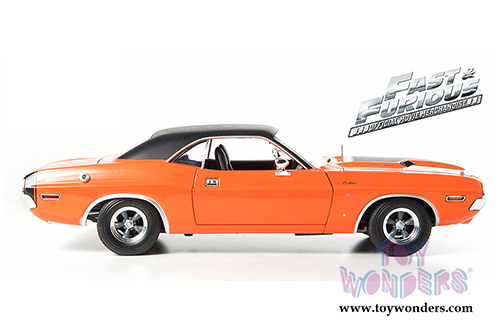 Greenlight Fast & Furious - Darden's Dodge Challenger Hard Top (1970, 1/18 scale diecast model car, Orange) 12947