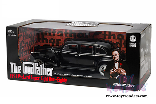 Greenlight - The Godfather Packard Super Eighty One - Eighty Hardtop (1941, 1/18 scale diecast model car, Black) 12948