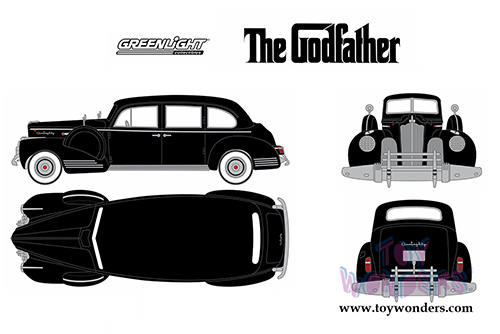 Greenlight - The Godfather Packard Super Eighty One - Eighty Hardtop (1941, 1/18 scale diecast model car, Black) 12948