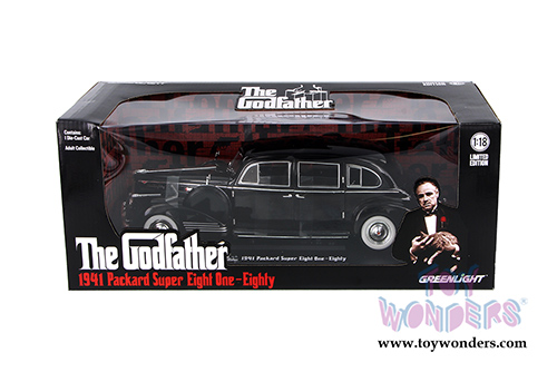 Greenlight - The Godfather Packard Super Eighty One - Eighty Hardtop (1941, 1/18 scale diecast model car, Black) 12948