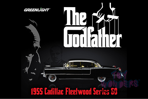 Greenlight - The Godfather Cadillac Fleetwood Series 60 Hard Top (1955, 1/18 scale diecast model car, Black) 12949