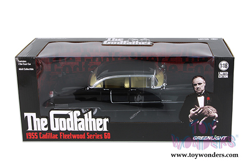 Greenlight - The Godfather Cadillac Fleetwood Series 60 Hard Top (1955, 1/18 scale diecast model car, Black) 12949