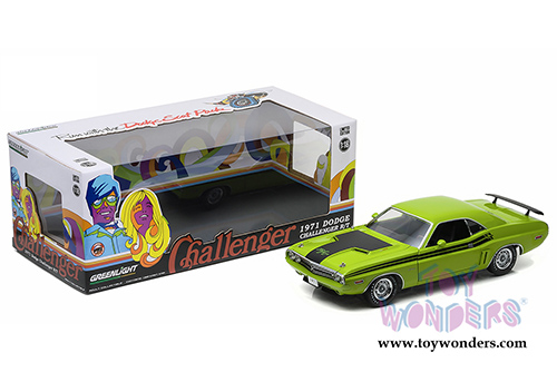 Greenlight - Dodge Challenger R/T Hemi Hard Top (1971, 1/18 scale diecast model car, Green Go) 12960