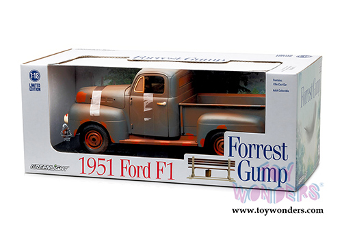 Greenlight - Forrest Gump Ford F1 Pickup Truck (1951, 1/18 scale diecast model car, Rusted Blue) 12968