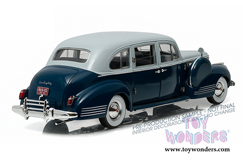 Greenlight - Packard Super Eighty One - Eighty Hard Top (1941, 1/18 scale diecast model car, Silver French Gray Metallic Duco and Barola Blue) 12970