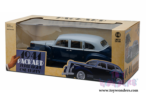 Greenlight - Packard Super Eighty One - Eighty Hard Top (1941, 1/18 scale diecast model car, Silver French Gray Metallic Duco and Barola Blue) 12970