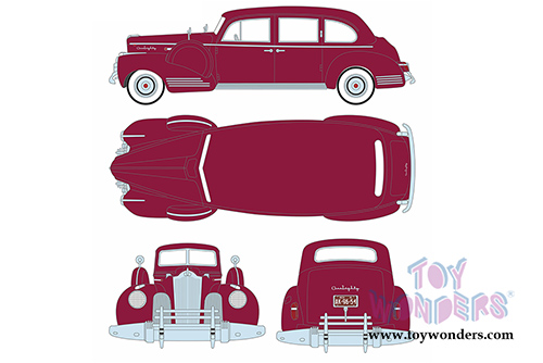 Greenlight - Packard Super Eighty One - Eighty Hard Top (1941, 1/18 scale diecast model car, Laguna Maroon) 12971