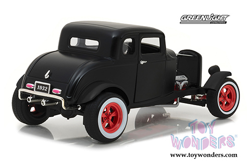 Greenlight - Custom Ford Hot Rod (1932, 1/18 scale diecast model car, Matte Black) 12975