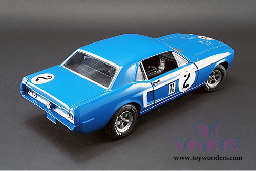 Acme - Ford Shelby Mustang #2 Dan Gurney Hardtop (1967, 1/18 scale diecast model car, Blue) 12987