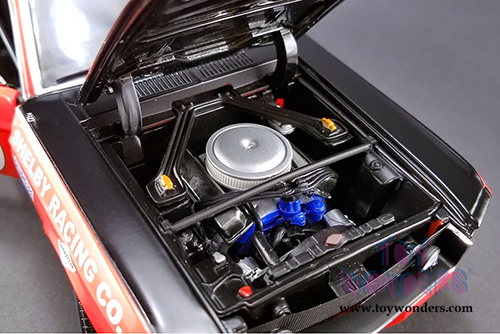 Acme - Jerry Titus & Ronnie Bucknum Ford Shelby Mustang GT-350 #1 1968 Daytona Class 24hr Road Race Championship (1968, 1/18 scale diecast model car, Red) 12988