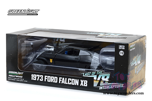 Greenlight Hollywood - Last of the V8 Interceptors Ford Falcon XB Hardtop (1973, 1/18 scale diecast model car, Black) 12996