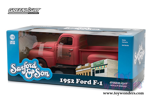 Greenlight - Sanford & Son Ford F1 Pickup Truck (1952, 1/18 scale diecast model car, Pink) 12997