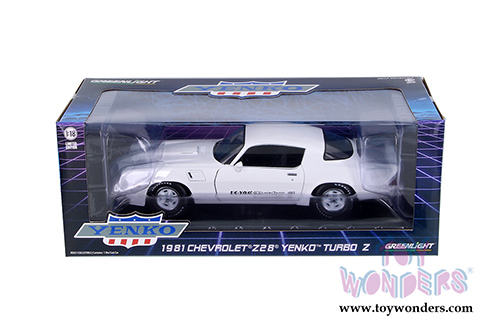 Greenlight Yenko - Chevrolet Z28 Yenko&trade; Turbo Z Hardtop (1981, 1/18 scale diecast model car, White) 12998